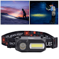 Miniatyrbild 6 av 8: Utomhus multifunktionell USB-laddningshuvudlampa huvudmonterad ficklampa för camping fiske cykling