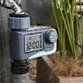 Miniatyrbillede 4 af 5: Kompakt Automatisk Digital Sprinkler Timer til Havevandingslange, Udendørs Hane, Drypbevanding og Græsplæne Vandingsystem