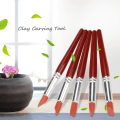 Miniatyrbilde 3 av 6: Red Gummi Spis Sculpting og Carving Tool Sett - 5 stk