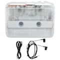 Miniatyrbild 1 av 8: TON007B Bluetooth kassettspelare med hörlurar Auto Reverse-funktion Stereokassettspelare Vit
