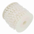 Miniatyrbillede 7 af 8: 10m/rulle slibning perletrådperler Guirlandestreng DIY Bryllupsdekoration 8mm (hvid)
