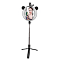 Miniatyrbillede 4 af 8: Trådløs Bluetooth Selfie Stick Ring Light Mount Foldbar Tripod Stativ Desktop Selfie Stick