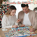 Miniatyrbillede 2 af 4: Julekalender 2023 Puslespil 1000 Brikker Julegaveidé til Kvinder Mænd Voksen Puslespil Julekalender Julepuslespil Julegave til Mænd Kvinder C