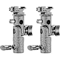 Miniatyrbild 1 av 4: 2 st Professionell Universell E-Typ Kamera Blixt Speedlite Fäste Vridbart Ljusstativ Fäste