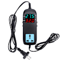 Miniatyrbilde 1 av 8: 90-250V Digital Display Temperaturregulator Elektronisk Termostat med Strømkabel EU-plugg