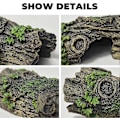Miniatyrbilde 4 av 5: Akvariumdekorasjoner Små og Medium Fisketankdekorasjon Kunstig Hul Trestubbe Resin Ornament for Reptilskjul eller Bettafisk Svømmehabi