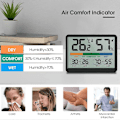 Miniatyrbild 3 av 4: 97x73x19mm, Inomhus Hygrometer Termometer - Digital inomhustermometer med maximal och minimal historik, Växlingsalternativ mellan F / C, Lätt att använda, C