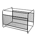 Miniatyrbillede 1 af 5: Hængemappe Ramme (39 x 28 x 24.8cm), Metal Hængemappe Ramme Organizer - Let at Samle - Hængemappe til Hjemmekontor Opbevaring (Sort