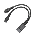 Miniatyrbild 8 av 8: Splitter power IEC320 C14 hane till dubbel IEC320 C5 power hona för bärbar dator power 100‑250V