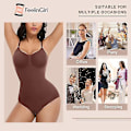 Miniatyrbillede 4 af 5: Slankende Sømløs Helkrops Shaper XL Brun Dame Shapewear