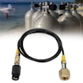 Miniatyrbild 5 av 8: 1,5 m G1/2-14 CGA320 CO2-tankadapter Sodaslangsats Tillbehör för SodaStream