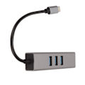 Miniatyrbillede 6 af 8: USB C Hub USB C til RJ45 Adapter 5 Gbps Plug and Play USB dockingstation til Windows til OS X til Linux Sølvgrå