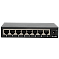 Miniatyrbild 5 av 8: 8-portars Gigabit Ethernet-switch TBCS5008E Plug Play Stabil Robust Aluminiumlegering Datornätverksswitchar 100240V (EU-kontakt)