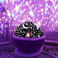 Miniatyrbillede 3 af 3: Fantasy Stjernenat Lampe Projektor Stjernehimmel Månelampe Soveværelse Atmosfære Lys Lilla