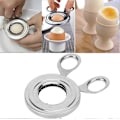 Miniatyrbilde 5 av 5: Eggkutter i rustfritt stål, eggeåpner for kokte egg, eggklipper, eggesaks, skallfjerner