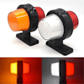 Miniatyrbillede 4 af 5: LED Sidemarkeringslys 12V 24V Dobbelt Ansigt Indikator til Bil Lastbil, B Rød & Hvid