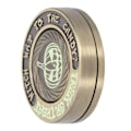Miniatyrbillede 7 af 8: Metal Slider Sensorisk Legetøj Rund Form Glød i Mørket Lindre Stress Fingerspids Push Slider Legetøj Guld