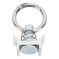Miniatyrbillede 4 af 8: 6 stk. enkelt studsbeslag L-skinne med rund ring rustfrit stål aluminium lastkontrol studs fastgørelsesbeslag til flyselskabsskinne logistikinstallation