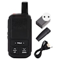 Pikkukuva 1 / 8: Mini Walkie Talkies 3W 16-kanavainen 400-470MHz kevyt vakaa signaali pitkän matkan langaton kaksisuuntainen puheradio AC100-240V EU-liitin