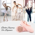 Miniatyrbilde 5 av 5: Lerret Ballettsko for Jenter, Barn og Kvinner - Demi Pointe Ballettsko - Størrelse 35 (Anbefaler å gå opp en størrelse)