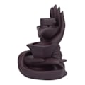 Miniatyrbillede 5 af 8: Tilbageflow Røgelse Brænder Røg Vandfald Keramisk Røgelse Holder Aroma Brænder Hjem Ornament til Soveværelse Dekoration