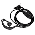 Miniatyrbild 7 av 8: Multifunktionell 2,5 mm G-formad klämma tvåvägsradioheadset för Motorola