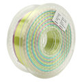 Miniatyrbillede 2 af 8: PLA Filament Farvegradient Regnbue Multifarvet Silkeblank 1,75 mm 3D-printer Filament