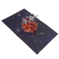 Pikkukuva 7 / 8: 3D-syntymäpäiväkortti Spaceman-tyylinen hienot yksityiskohdat Paksu paperi ponnahtaa esiin syntymäpäiväkortti kirjekuorella lasten ystäville
