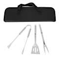Miniatyrbilde 1 av 8: 3PCS Grill Tools Set Utensils Set Rustfritt Stål Spatel Tong Gaffel BBQ Tools Set med Oppbevaringspose for Matlaging Fest