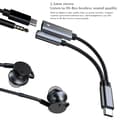 Miniatyrbilde 5 av 8: Type C til 3,5 mm hodetelefon- og laderadapter 2-i-1 USB C til 3,5 mm lydadapter