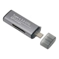 Miniatyrbild 8 av 8: Lagringskortläsare Bärbart stöd Micro Storage Card 2 i 1 USB C 3.1 USB 3.0 minneskortläsare med 2 kontakter