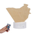 Miniatyrbillede 3 af 8: 3D Lampe 16 Farver 4 Blinkende Tilstande Justerbar Touch Fjernbetjening Fighter Natlys Legetøj til Drenge Piger