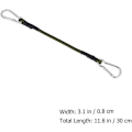 Pikkukuva 2 / 5: 2 kpl Heavy Duty -joustoköysi 30 cm, 2 kpl pakkaus retkeilyyn, matkatavaroille ja matkustamiseen