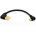Pikkukuva 1 / 5: USB 2.0 - Micro USB B -uroskaapeli - 90 asteen kulma, 50 cm pituus