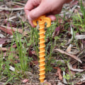 Miniatyrbilde 4 av 5: Kvalitets PP-plastspiker - teltplugger for utendørscamping, strand, jungel og gjørme - gul (25,3 cm x 5 cm)