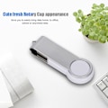 Miniatyrbillede 5 af 8: 32G ABS Bærbar Drejelig Hætte USB2.0 U Disk til Windows Vista/7/10/Mac Hvid