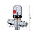 Miniatyrbillede 2 af 5: Justerbar termostatisk brusebadsventil - 20 mm interface diameter