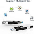 Miniatyrbild 5 av 5: 32GB USB 3.0 Flash Drive 5-pack, USB 3.0 Minne Stick med LED-indikator Vridbar USB-minne Bulk U Disk 32GB Pendrive Jump Drive Zip Drive för Data