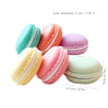 Miniatyrbillede 2 af 8: 6 stk. Macaron smykkeskrin, bærbar rejsepakke smykkeskrin