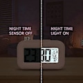 Miniatyrbild 5 av 5: Rosa Digital Väckarklocka Sängbord, LED-display Klockor med Justerbar Snooze 12/24 timmar, Temperatur, Datum, Timer, Ljuskontroll Portabla Väckarklockor för Be