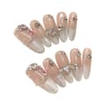Cat Eyes Tip Long Artificial Nails Finger Ultraflexible Long-lasting False Nails S