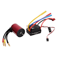 Pikkukuva 6 / 8: S3650 3900KV vedenpitävä harjaton moottori 60A harjaton moottori ESC T-liitin uros 1/10 RC-auton päivitysosiin