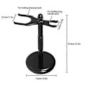 Miniatyrbillede 2 af 5: Forkromet barberkniv og børsteholder, sikkerheds barberknivholder, gave til din mand