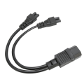 Miniatyrbild 2 av 8: Splitter power IEC320 C14 hane till dubbel IEC320 C5 power hona för bärbar dator power 100‑250V