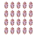 Miniatyrbild 1 av 8: 20 st sy zirkon strass gyllene klo DIY klänning kläder tillbehör 5x10mm rosa