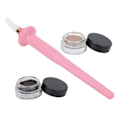 Pikkukuva 2 / 8: 4 kpl silikoninen eyeliner-aplikaattorisarja vedenpitävä eyeliner ammattimainen eyeliner-meikkityökalu vaaleanpunainen