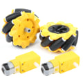 Miniatyrbilde 3 av 8: Mecanum hjul for TT girmotor Smart robot bildeler tilbehør DIY leketøy komponenter 80mm