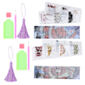Pikkukuva 5 / 8: 2 sarjan timanttikirjanmerkit 5D DIY-maalaus Kristalliompelu Tassel Santa CrossStitch