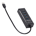 Pikkukuva 8 / 8: Usb-portin laajennin 4-porttinen USB3.0-datansiirto 5 Gbps nopea nopeus Ultraohut vakaa USB-keskitin