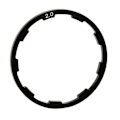 Miniatyrbillede 5 af 8: 1 stk./sæt 2 mm cykel rillet navskive i aluminiumlegering cykel svinghjul nav afstandsstykker til cykling